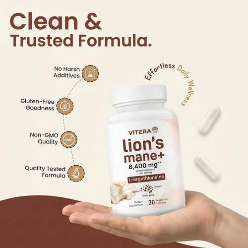 Lion's Mane and L-ergothioneine — Memory & Recall Support Capsules