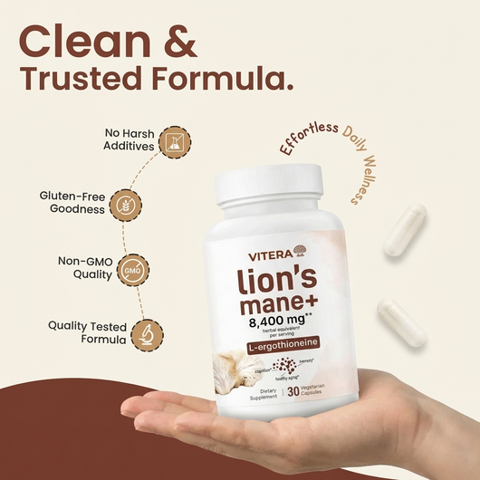 Lion's Mane and L-ergothioneine — Memory & Recall Support Capsules