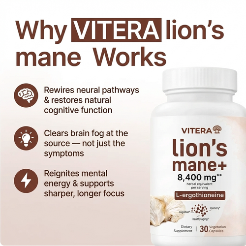 Lion's Mane and L-ergothioneine — Memory & Recall Support Capsules