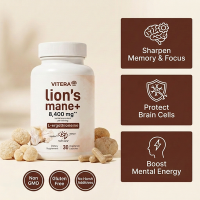Lion's Mane and L-ergothioneine — Memory & Recall Support Capsules